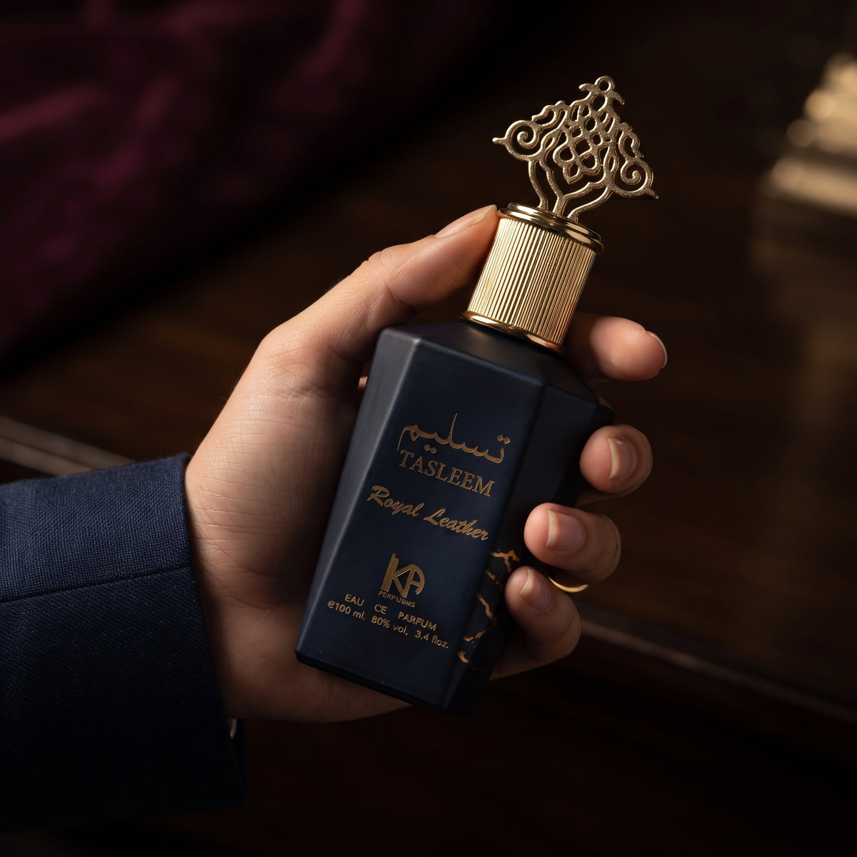 KA Perfumes Tasleem Royal Leather Eau de Parfum – Premium Leather Fragrance for Men | 100ml