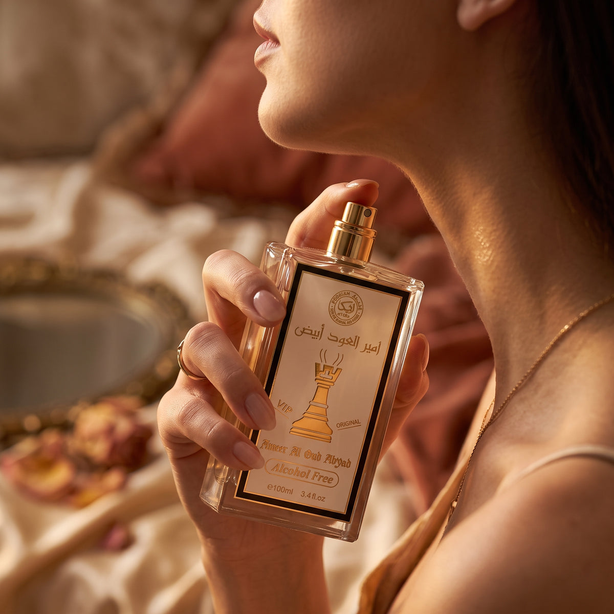 Ameer Al Oud Abyiad VIP Edition by Atika Perfumes – Alcohol-Free Oud Perfume – 100ml (3.4 fl. oz.)