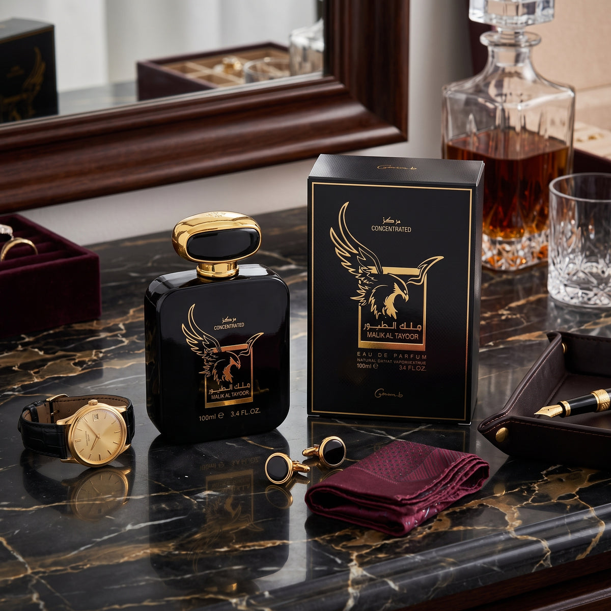 Garninia.b Malik Al Tayoor Concentrated Eau de Parfum – 100ML | Long-Lasting Men's Fragrance