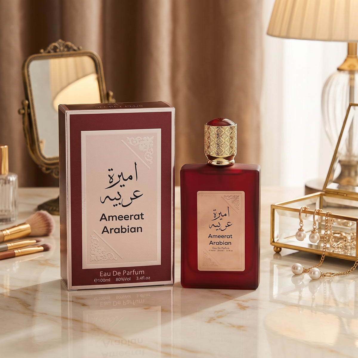 Ameerat Al Arab Rouge Eau De Parfum by Asdaaf – 100ml (3.4 fl. oz.) | Luxury Arabian Perfume