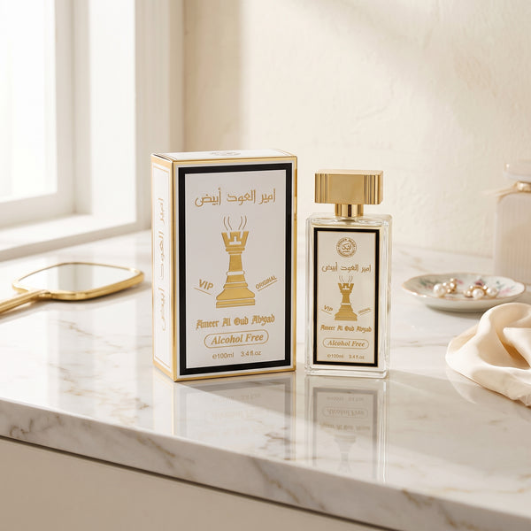 Ameer Al Oud Abyiad VIP Edition by Atika Perfumes – Alcohol-Free Oud Perfume – 100ml (3.4 fl. oz.)