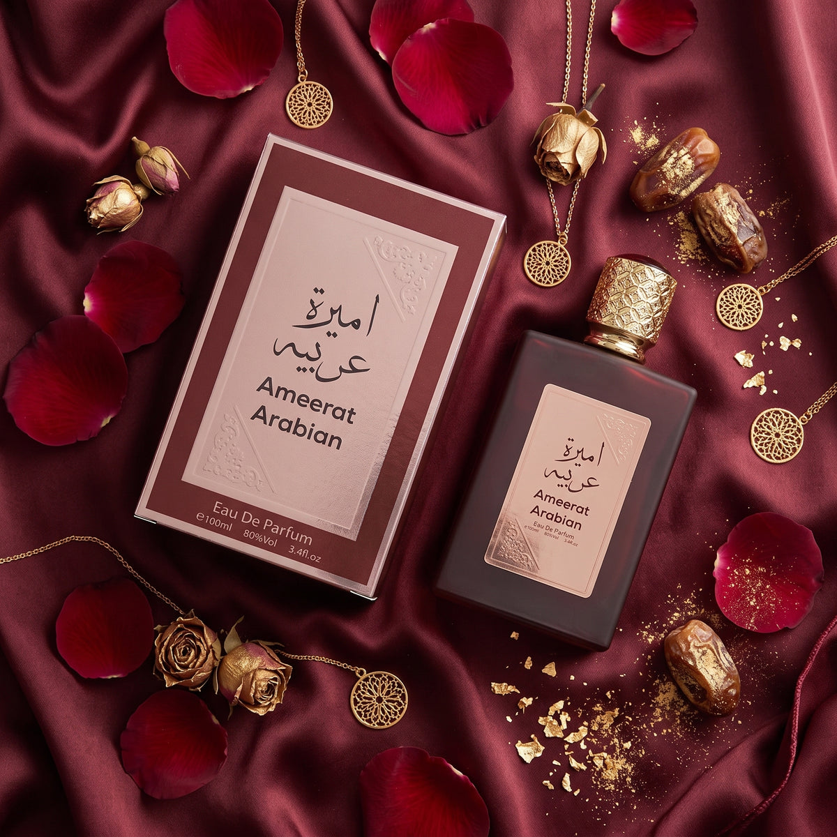 Ameerat Al Arab Rouge Eau De Parfum by Asdaaf – 100ml (3.4 fl. oz.) | Luxury Arabian Perfume