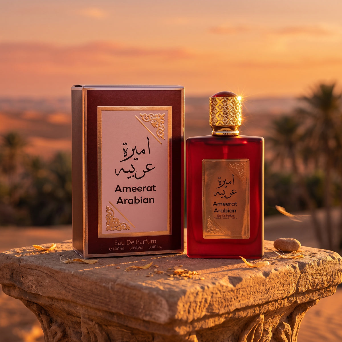Ameerat Al Arab Rouge Eau De Parfum by Asdaaf – 100ml (3.4 fl. oz.) | Luxury Arabian Perfume