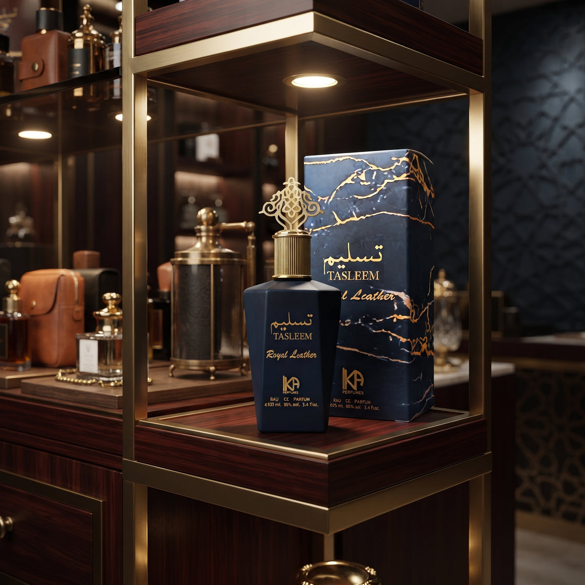 KA Perfumes Tasleem Royal Leather Eau de Parfum – Premium Leather Fragrance for Men | 100ml