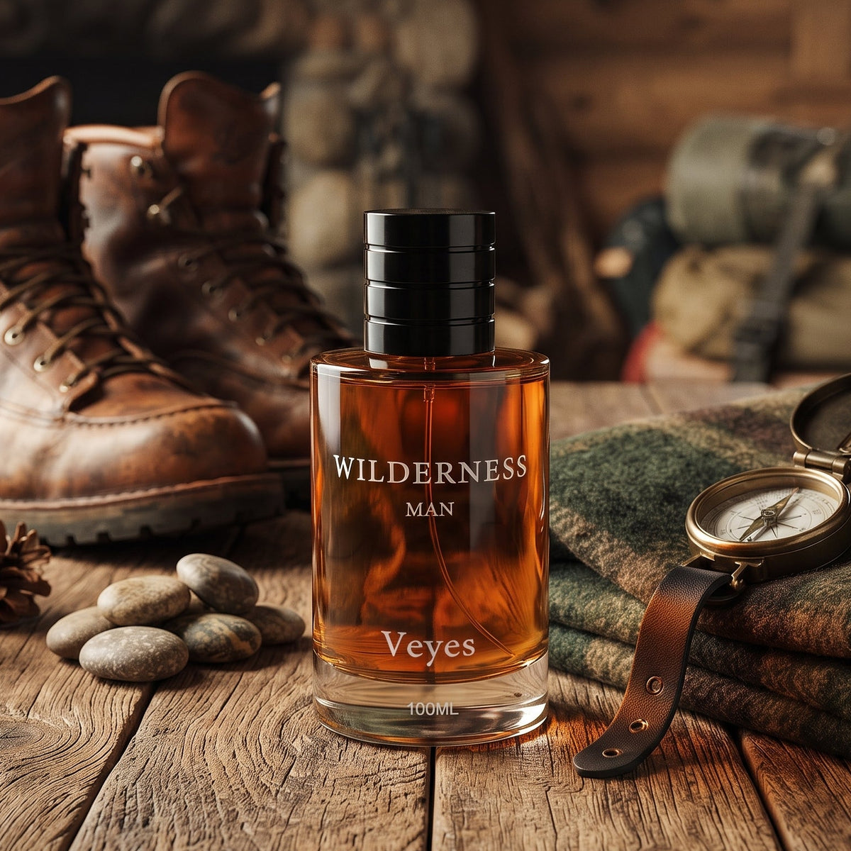 Veyes Wilderness Man Eau de Parfum for Men – Long Lasting Bold Masculine Perfume 100ml
