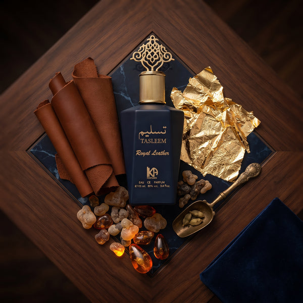 KA Perfumes Tasleem Royal Leather Eau de Parfum – Premium Leather Fragrance for Men | 100ml