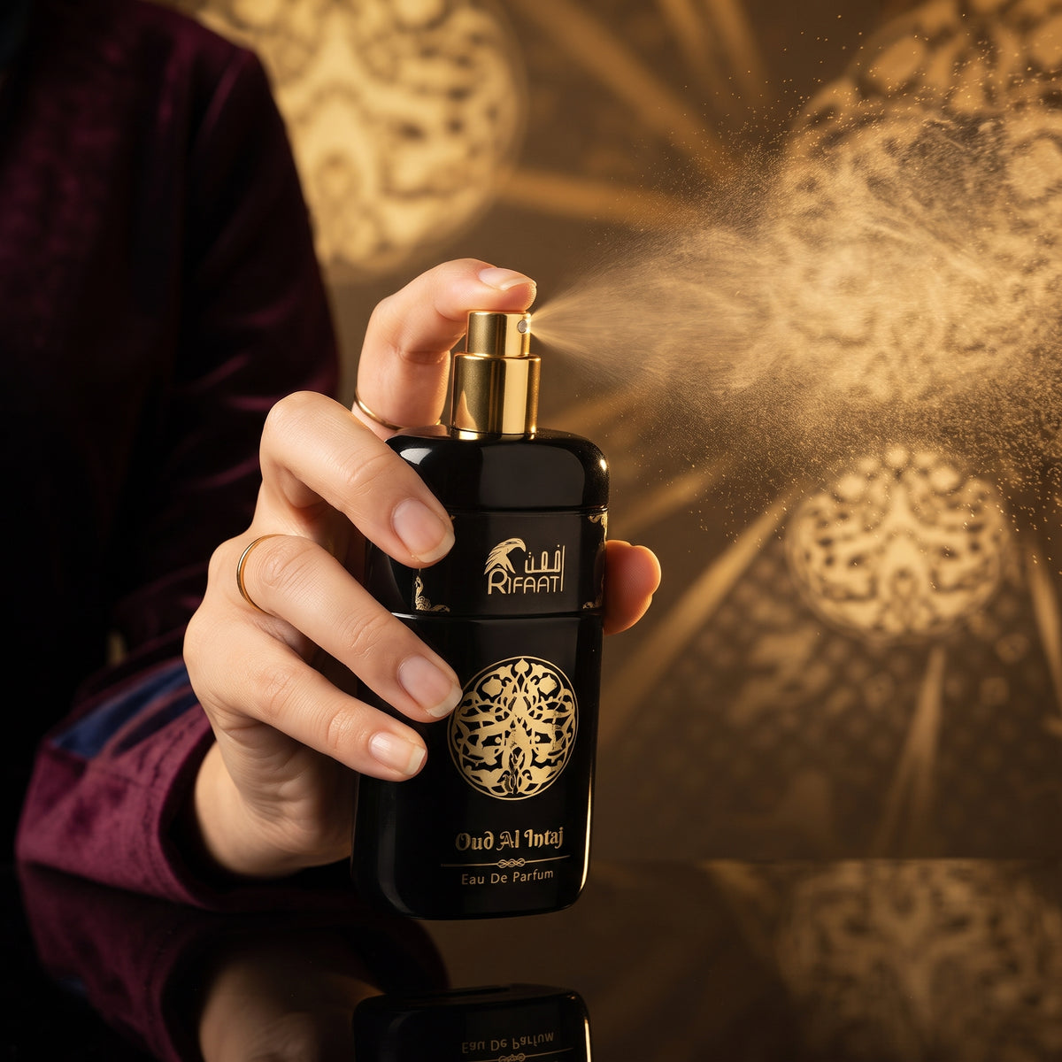 Oud Al Intaj Perfume – Long Lasting Luxury Oud Fragrance Spray