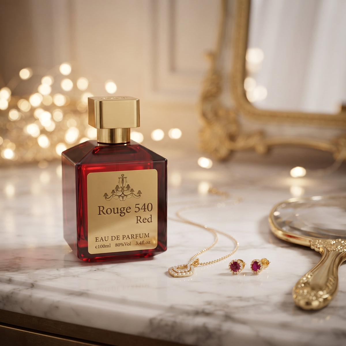 Rouge 540 Red Eau De Parfum – 100ml (3.4 fl. oz.) | Premium Long-Lasting Unisex Perfume