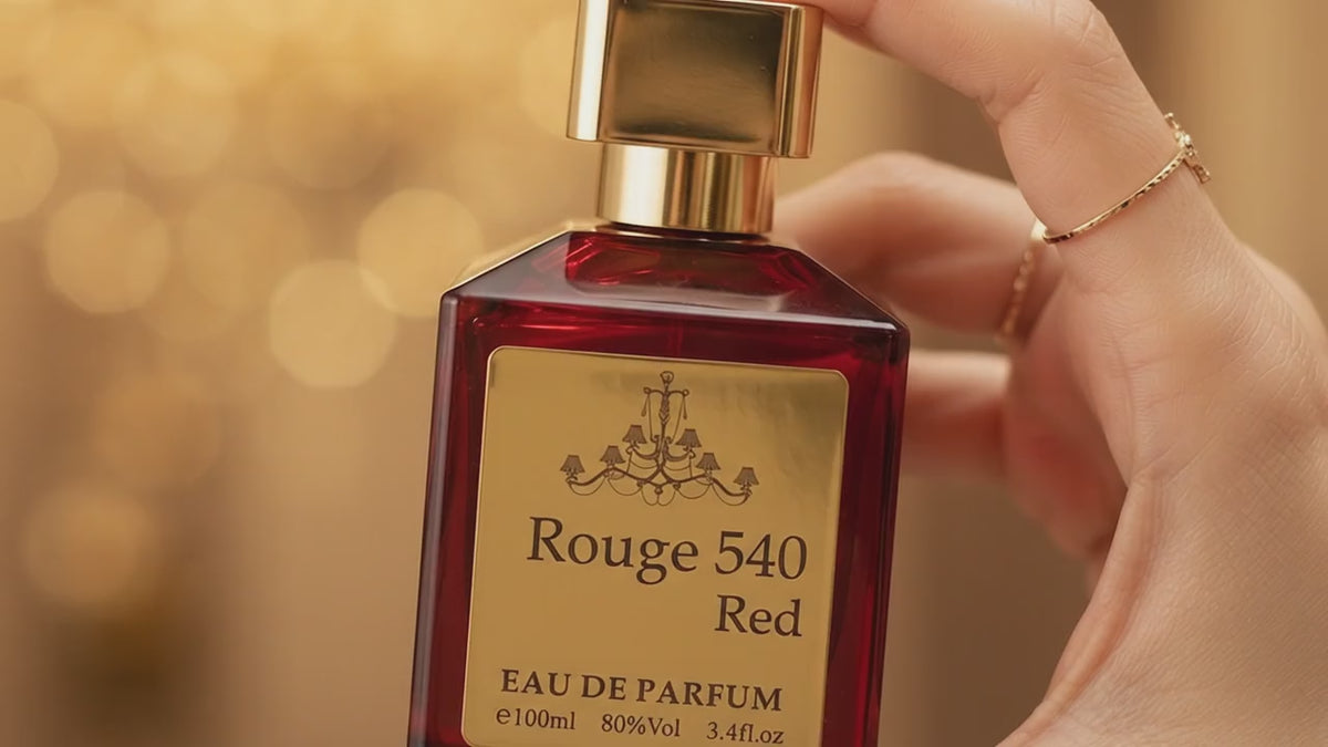 Rouge 540 Red Eau De Parfum – 100ml (3.4 fl. oz.) | Premium Long-Lasting Unisex Perfume